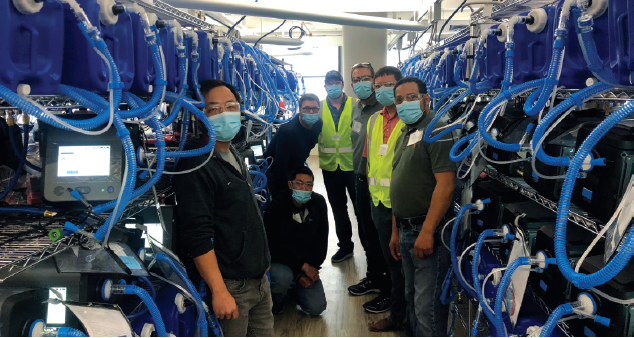 ventilators being actively tested